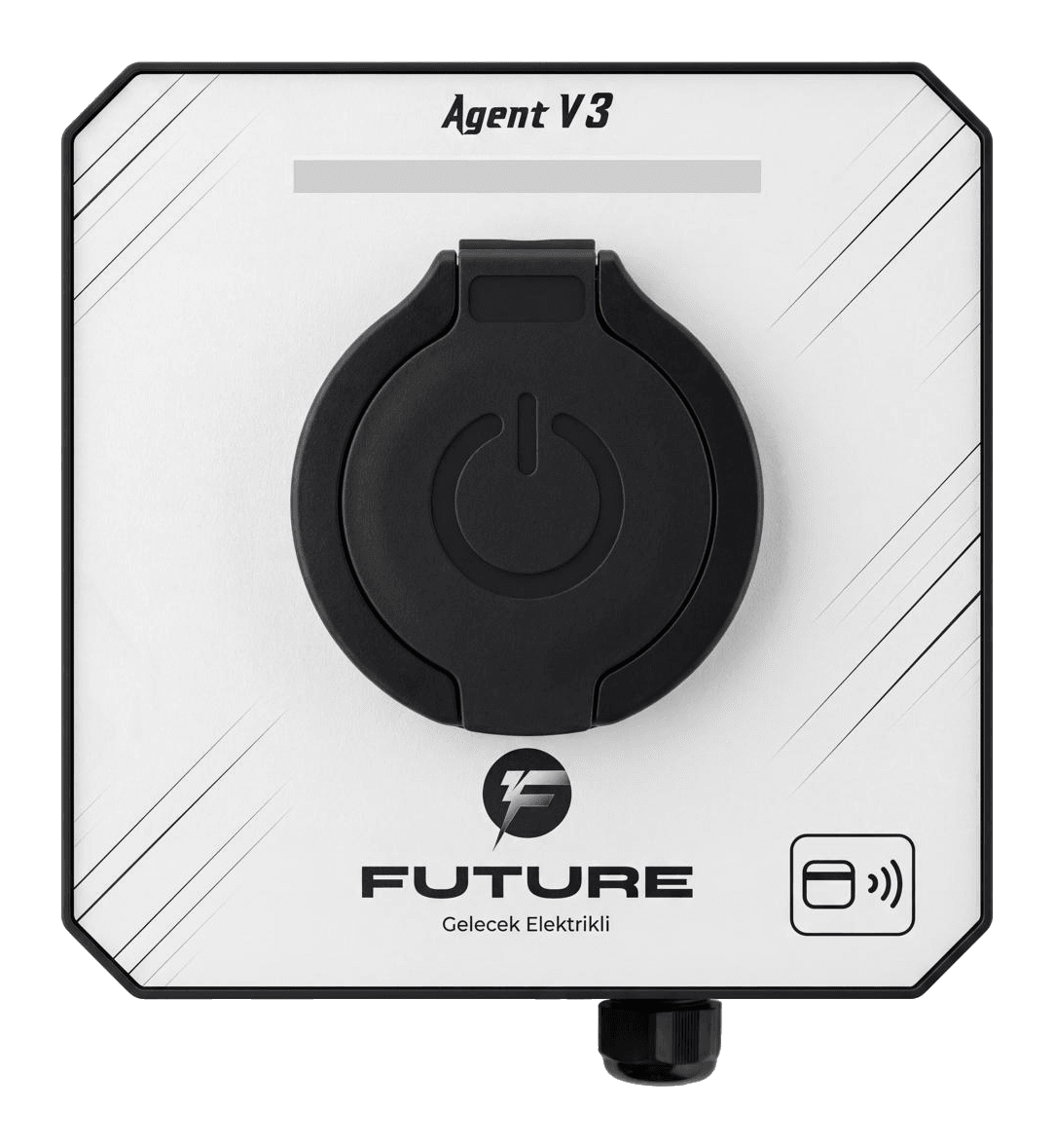 Future Agent V3 — kendinden Type 2 soketli 22 kW AC şarj istasyonu