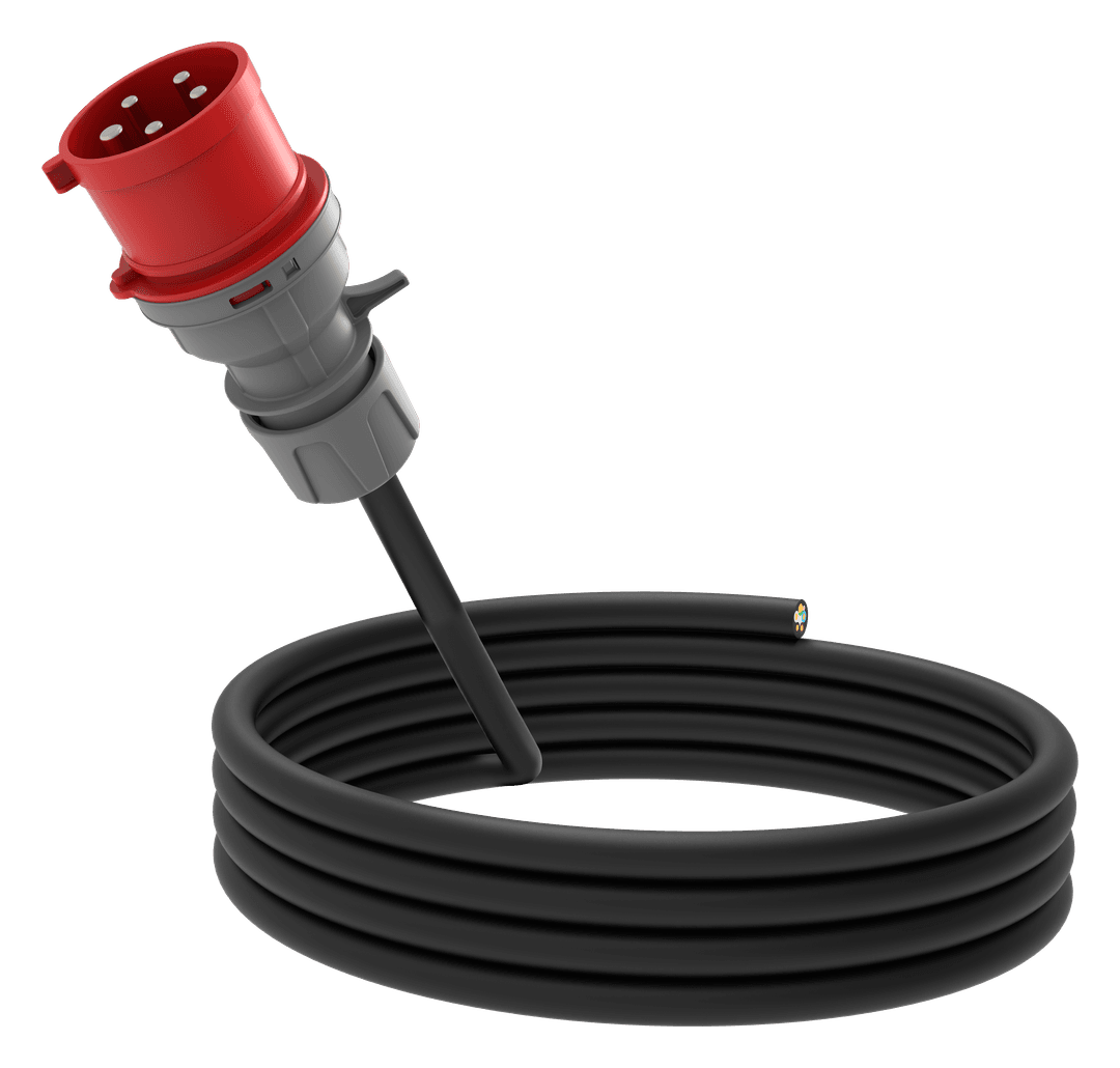 Bir Ucu Açık Güç Kablosu · 11-22 kW · Trifaze · 5/32A Plug