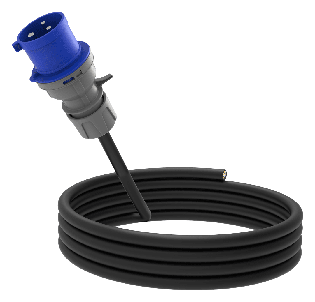Bir Ucu Açık Güç Kablosu · 3.7-7.4 kW · Monofaze · 3/32A Plug