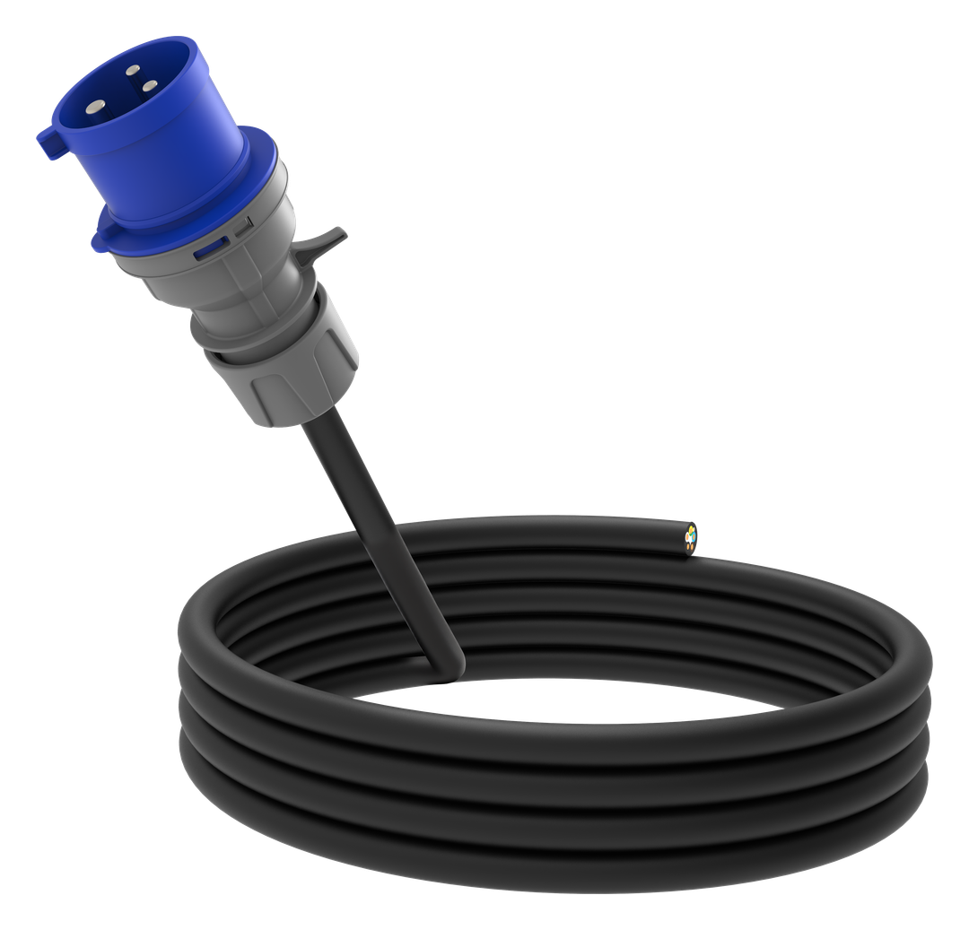 Bir Ucu Açık Güç Kablosu · 3.7-7.4 kW · Monofaze · 3/32A Plug